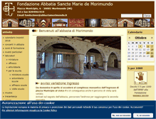 Tablet Screenshot of abbaziamorimondo.it